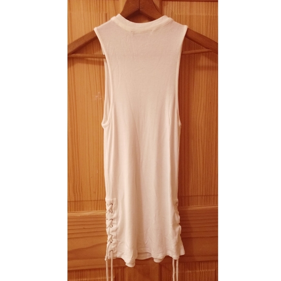 NWOT White Midi Length Sleeveless Top - Picture 4 of 6